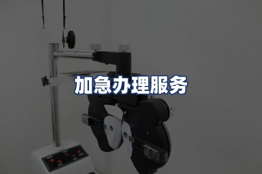 加急办理服务